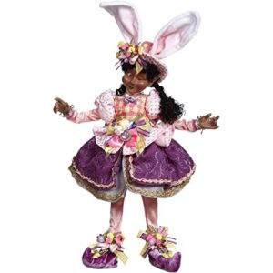 Mark Roberts Spring 2023 African American Easter Bonnet Elfin, Medium 16.5" - Easter Elf with Stylish Bonnet, Collectible Decor
